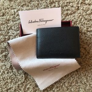 Salvatore Ferragamo saffiano leather card holder